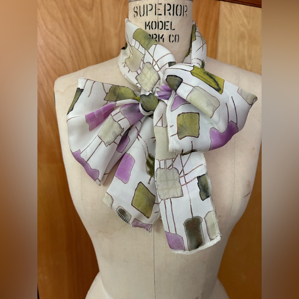 Handmade silk scarf